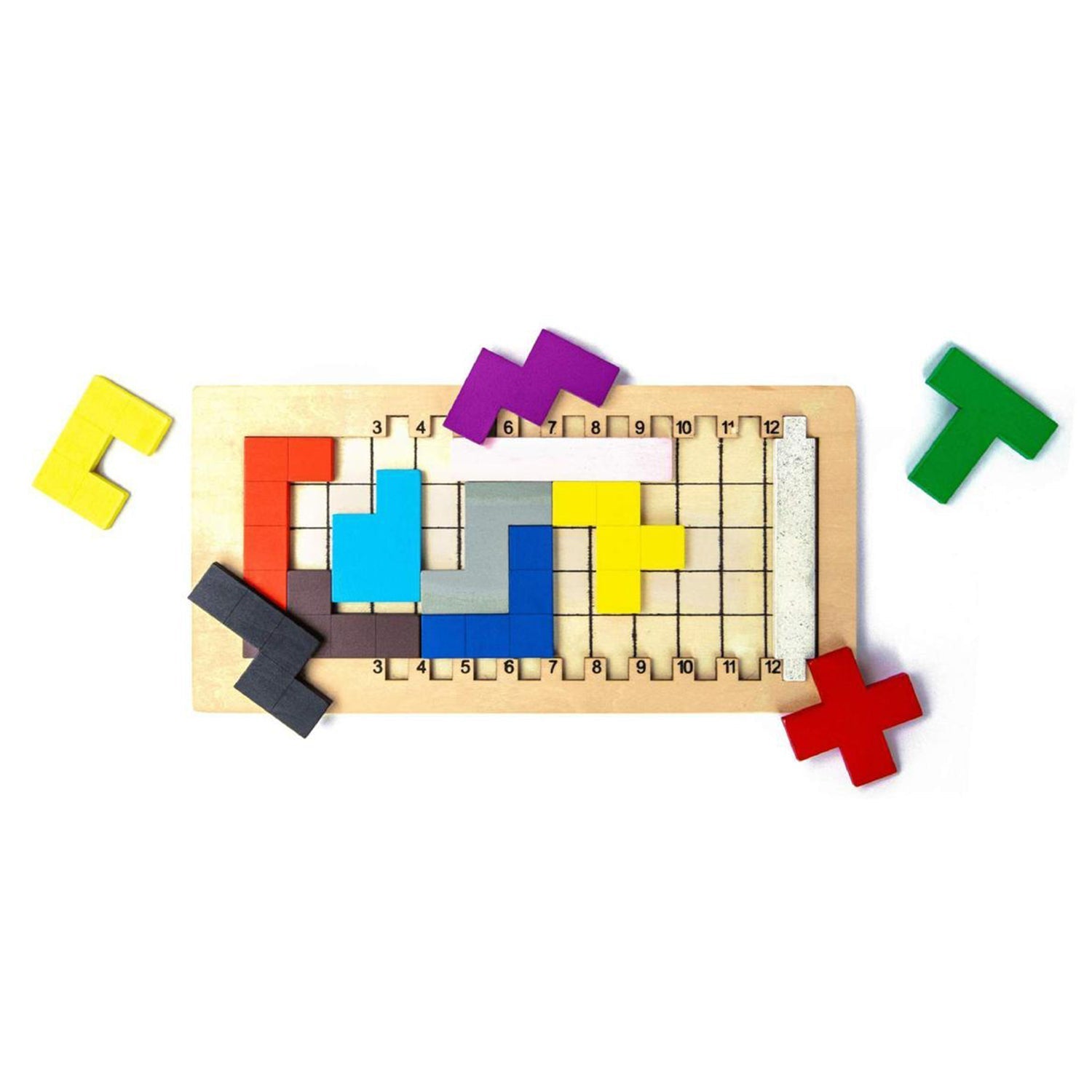 Detailed view of wooden mind game showing its design and game pieces. Detailed view of wooden mind game showing its design and game pieces.